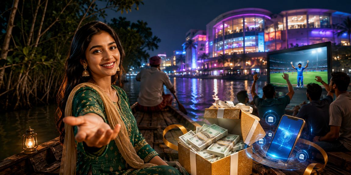সুন্দরবনের নীল আলোয় মোবাইল থেকে বেটিং